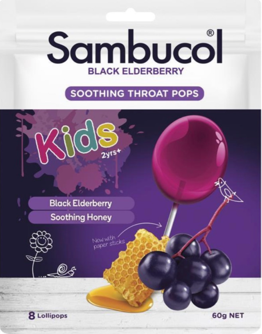 호주 삼부콜 블랙 엘더베리 키즈 목캔디