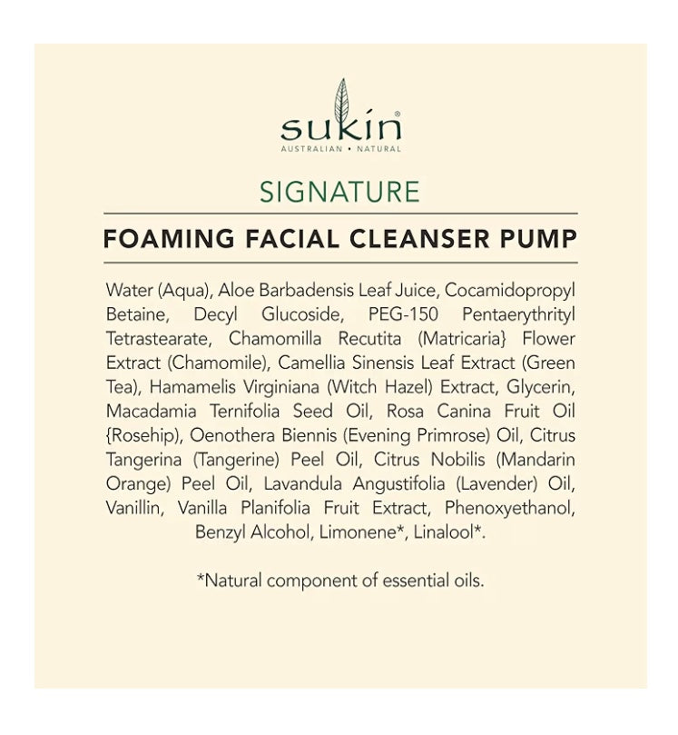 Sukin 시그니처 포밍 페이셜 클렌저 125ml